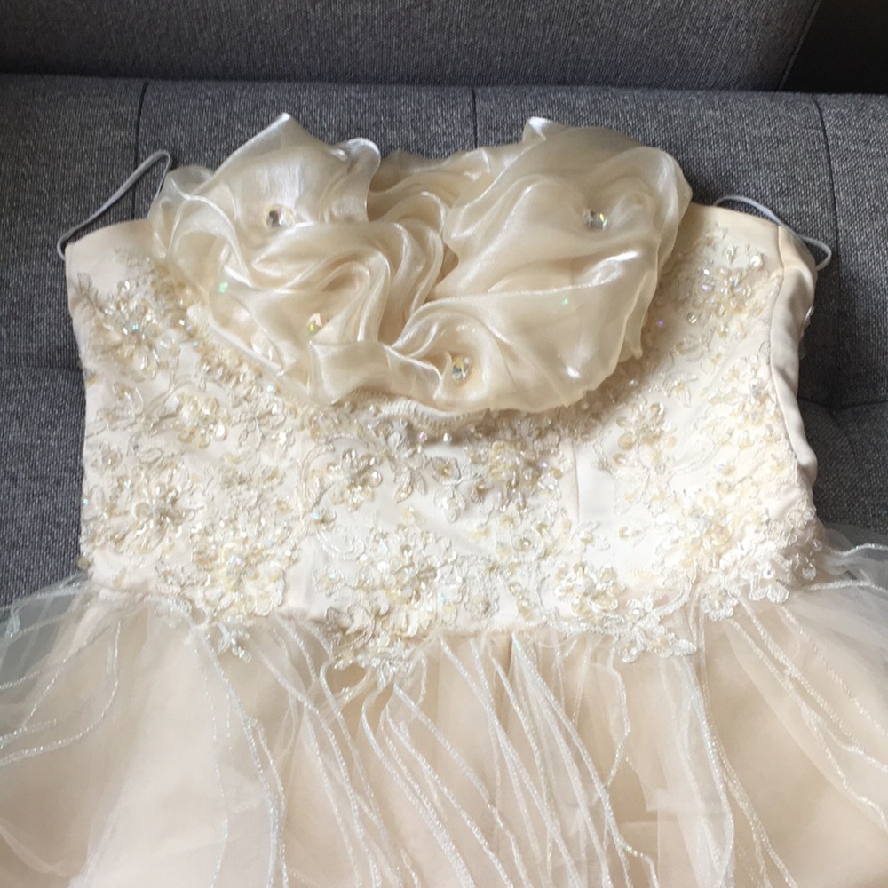 Beaded strapless dress